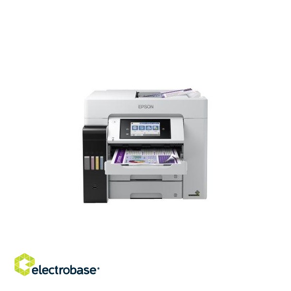 Epson Multifunctional Printer | EcoTank L6580 | Inkjet | Colour | Inkjet Multifunctional Printer | A4 | Wi-Fi | Light Grey image 10