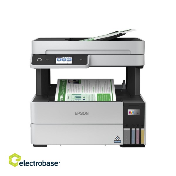 Epson Multifunctional printer | EcoTank L6460 | Inkjet | Colour | 3-in-1 | Wi-Fi | Black and white фото 5