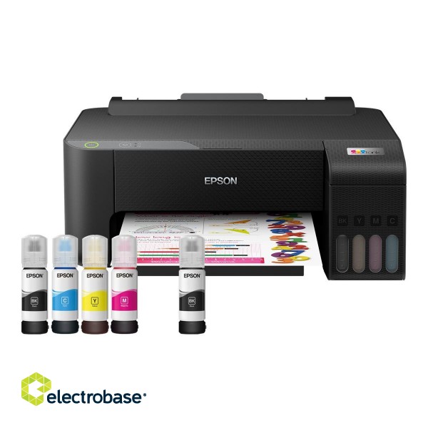 Epson EcoTank L1210 | Colour | Inkjet | Inkjet Printer | Maximum ISO A-series paper size A4 | Black paveikslėlis 9