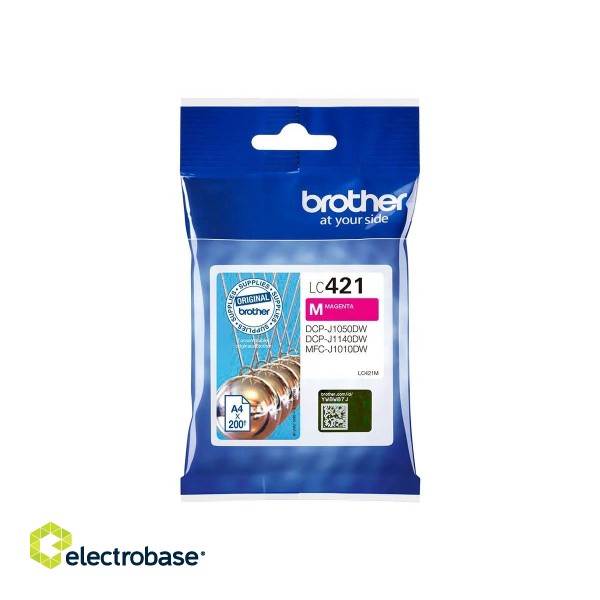 Brother LC421M | Ink Cartridges | Magenta image 1