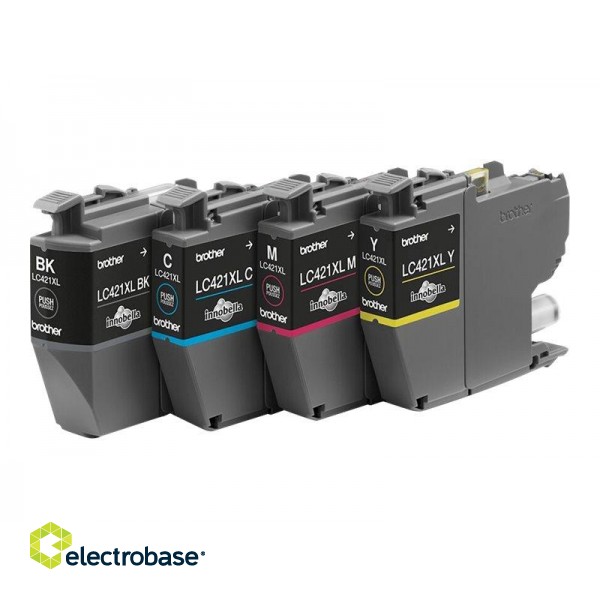 Brother LC421XLVAL Ink Cartridge Multipack | Brother Brother LC | LC421XLVAL | Brother LC421XL - 4-pack - XL - black image 1
