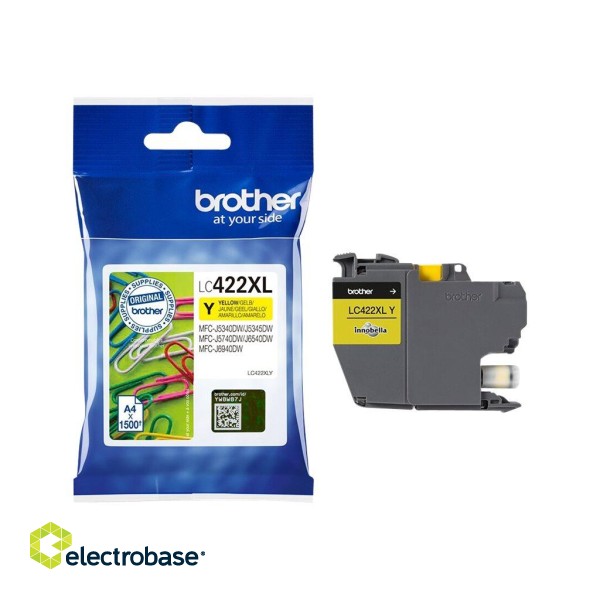 Brother LC422XLY | Ink Cartridge | Yellow image 4