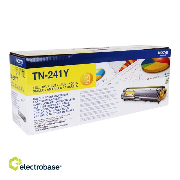 Brother TN-241Y | Toner Cartridge | Yellow image 1