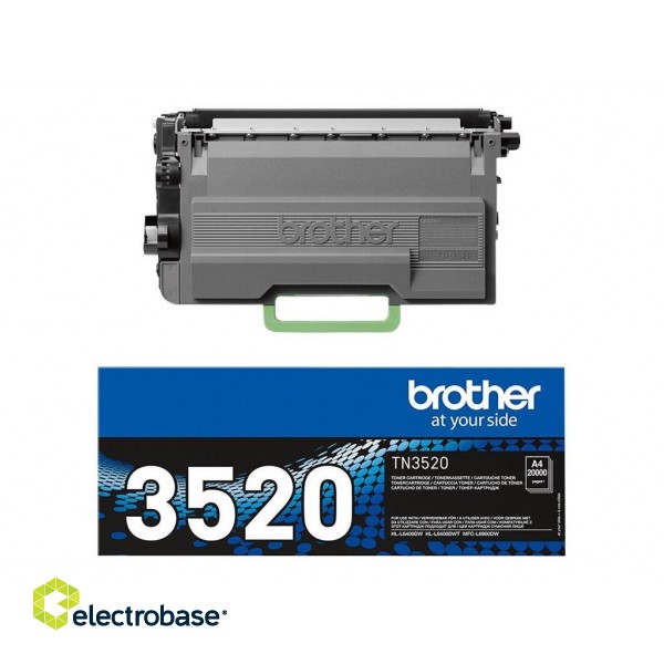 Brother TN-3520 | Toner Cartridge | Black image 3