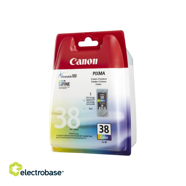 Canon CL-38 Tri-Colour | Ink Cartridge | Cyan image 1
