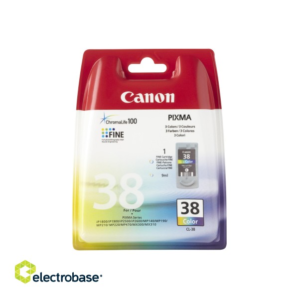 Canon CL-38 Tri-Colour | Ink Cartridge | Cyan image 2