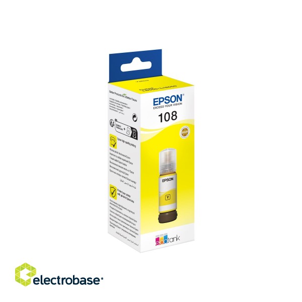 Epson 108 EcoTank | Ink Bottle | Yellow image 3