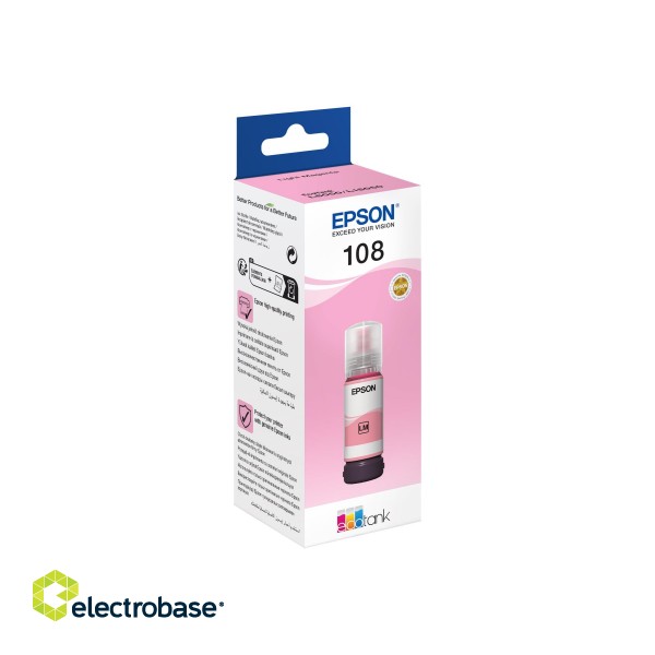 Epson 108 EcoTank | Ink Bottle | Light Magenta image 2