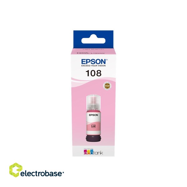 Epson 108 EcoTank | Ink Bottle | Light Magenta image 3
