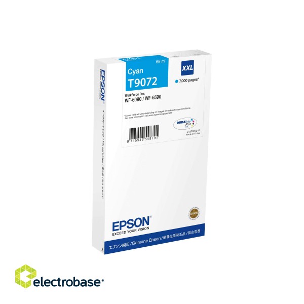 Epson DURABrite Pro | T9072 XXL | Ink Cartridge | Cyan image 3