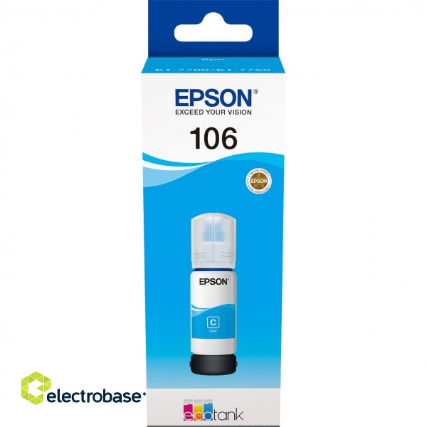 Epson Ecotank | 106 | Ink Bottle | Cyan image 1