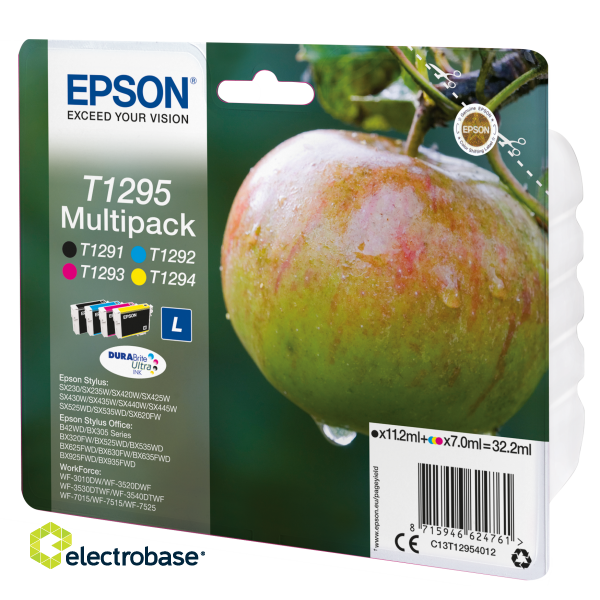Epson Multipack 4-colours T1295 DURABrite Ultra | Ink Cartridge | Black image 3