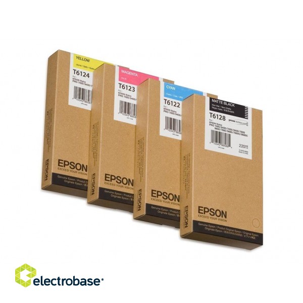 Epson Singlepack Matte Black T61280N 220 ml | Epson T61280N | Ink cartridge | Matte black image 2