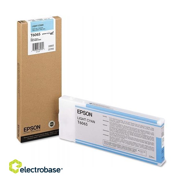 Epson T606500 | Ink Cartridge | Light Cyan image 1