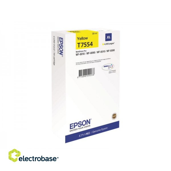 Epson T7554 XL | Ink Cartridge | Yellow image 2