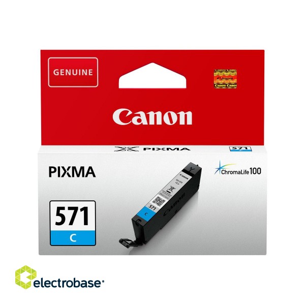 Ink Cartridge Canon CLI-571C CY 311pages OEM | Canon Cartridge | CLI-571C | Ink cartridges | Cyan image 2