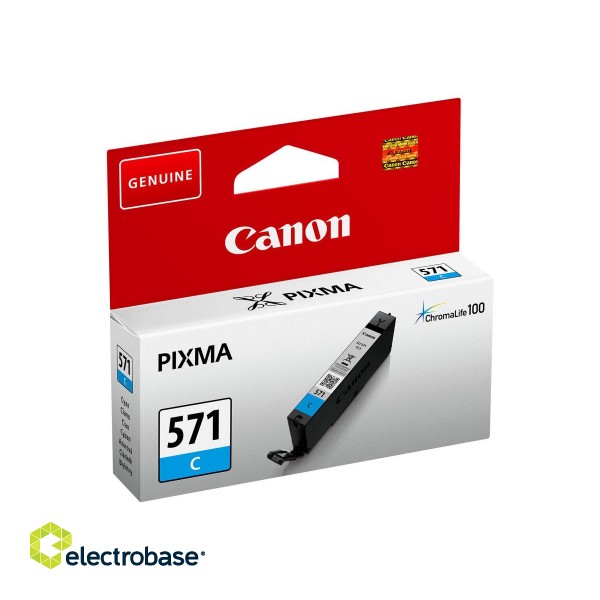 Ink Cartridge Canon CLI-571C CY 311pages OEM | Canon Cartridge | CLI-571C | Ink cartridges | Cyan image 3
