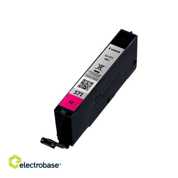 Ink Cartridge Canon CLI-571M MG 306pages OEM | Canon CLI-571M | Ink tank | Magenta image 1