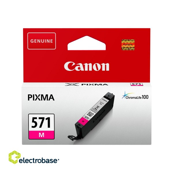 Ink Cartridge Canon CLI-571M MG 306pages OEM | Canon CLI-571M | Ink tank | Magenta image 2
