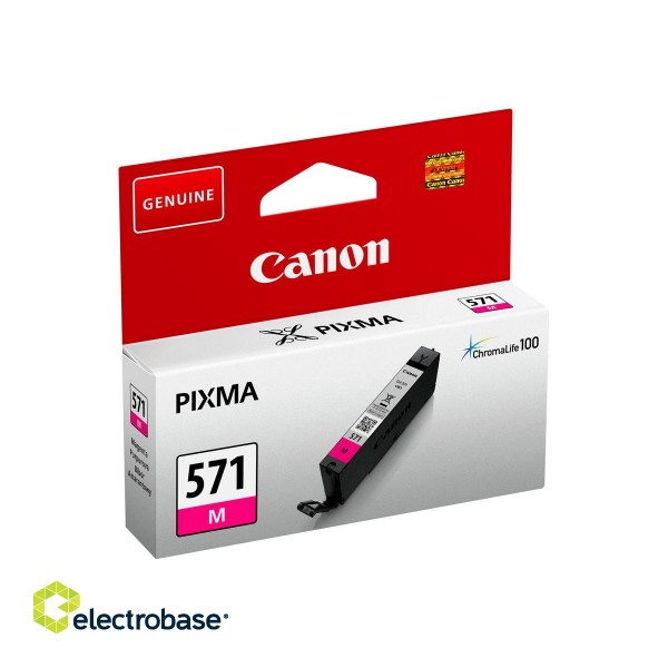 Ink Cartridge Canon CLI-571M MG 306pages OEM | Canon CLI-571M | Ink tank | Magenta image 3