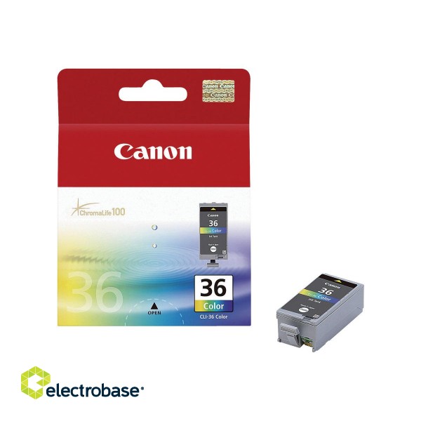 Canon CLI-36 Tri-Colour | Ink Cartridge | Cyan image 1