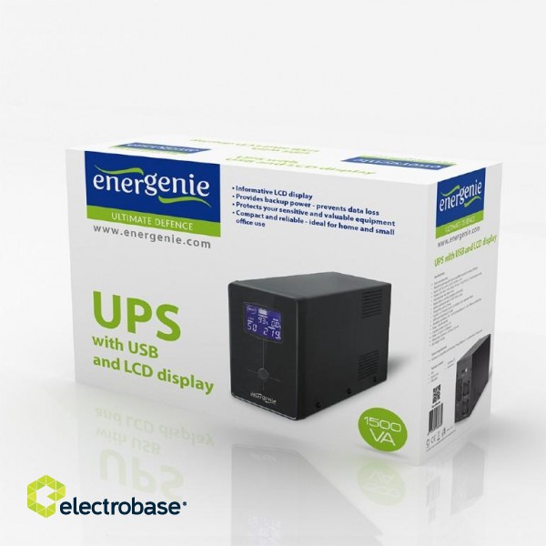 EnerGenie | UPS with USB and LCD display | EG-UPS-036 | 3000 VA | 1800 W image 7