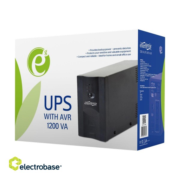 EnerGenie | UPS UPS-PC-1202AP | 1200 VA | 220 V | 220 V image 7