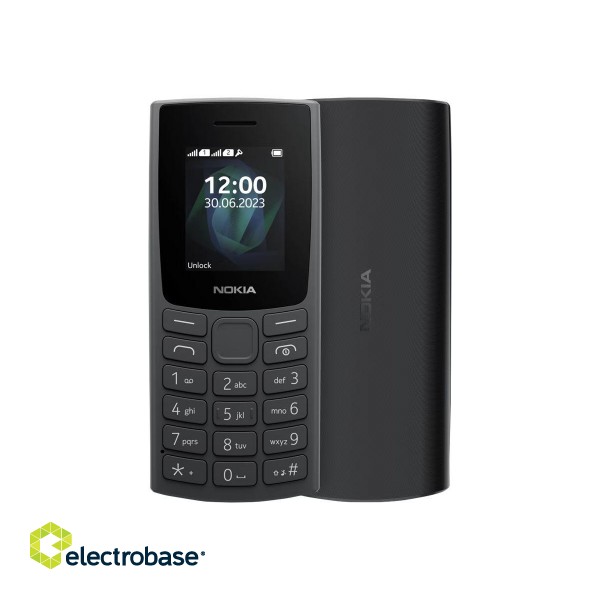 Nokia | 105 (2023) TA-1557 | Charcoal | 1.8 " | TFT LCD | Dual SIM | Mini Sim | 3G | USB version microUSB | 1000 mAh