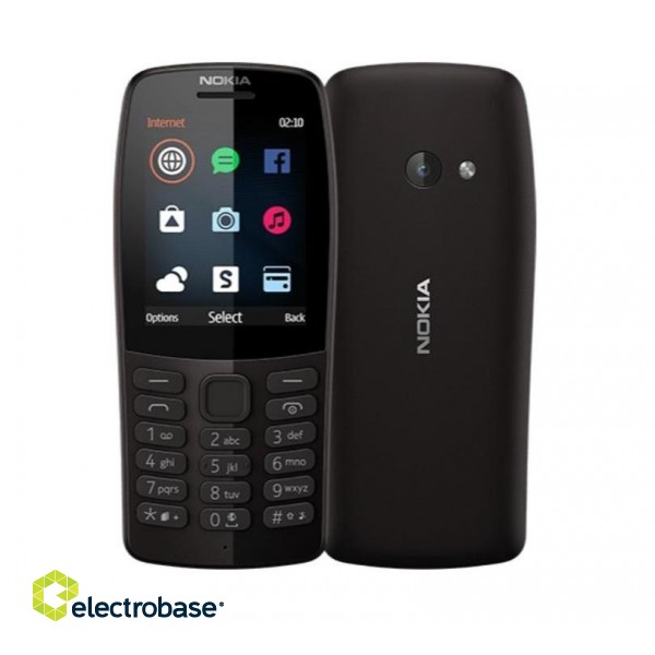 Nokia | 210 | Black | 2.4 " | TFT | 240 x 320 pixels | 16 MB | N/A MB | Dual SIM | Bluetooth | 3.0 | USB version microUSB | Main camera 0.3 MP | 1020 mAh