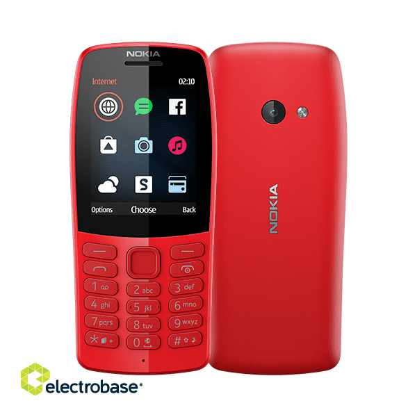 Nokia | 210 | Red | 2.4 " | TFT | 16 MB | N/A MB | Dual SIM | Bluetooth | 3.0 | USB version microUSB | Main camera 0.3 MP | 1020 mAh