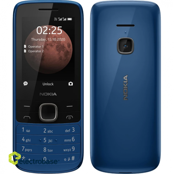 Nokia | Yes | 225 4G TA-1316 | Blue | 2.4 " | TFT | 240 x 320 pixels | 64 MB | 128 MB | Dual SIM | Nano-SIM | 3G | Bluetooth | 5.0 | USB version MicroUSB | Built-in camera | Main camera 0.3 MP | 1150 mAh