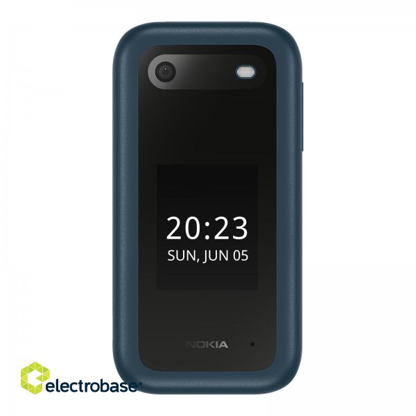 Nokia | 2660 Flip | Yes | Unisoc | Blue | 2.8 " | TFT LCD | 0 GB | Dual SIM | Nano-SIM | Bluetooth | 4.2 | Main camera 0.3 MP | 1450  mAh фото 2