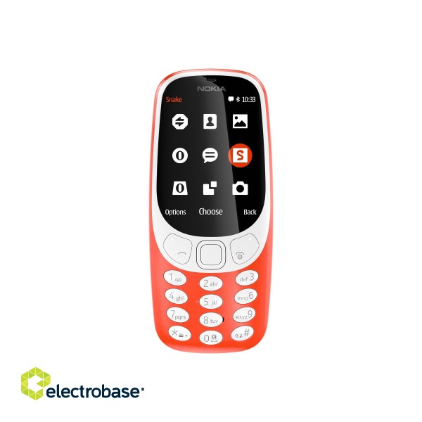 Nokia | 3310 (2017) | Red | 2.4 " | TFT | N/A MB | 16 MB | Dual SIM | Micro-SIM | Bluetooth | 3.0 | USB version microUSB 2.0 | Built-in camera | Main camera 2 MP | 1200 mAh image 2