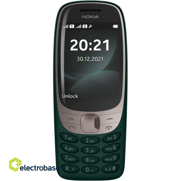 Nokia 6310 TA-1400 (Green) Dual SIM 2.8 TFT 240x320/16MB/8MB RAM/microSDHC/microUSB/BT | Nokia | 6310 TA-1400 | Green | 2.8 " | TFT | 8 MB | 16 MB | Dual SIM | Nano Sim | 3G | Bluetooth | 5.0 | USB version Micro | Built-in camera | Main cam image 2