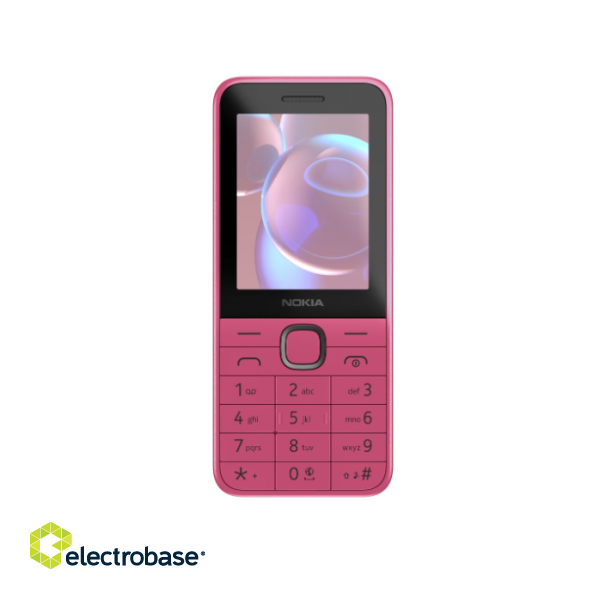 Nokia 225 4G (2024) | Pink | 2.4 " | 128 MB | 64 MB | Dual SIM | Bluetooth | 5.0 | USB version USB Type-C | Main camera resolution 0.3 MP | 1450 mAh image 2