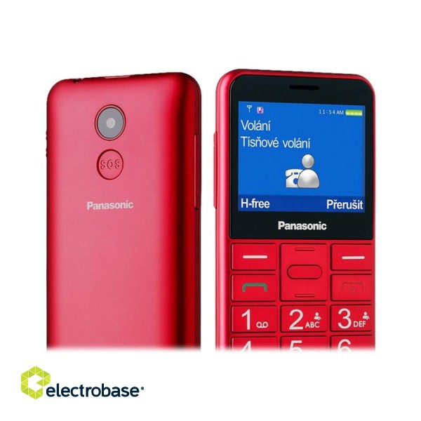 Panasonic | KX-TU155EXBN | Red | 2.4 " | TFT-LCD | microSD/microSDHC MB | Bluetooth | USB version micro USB | Built-in camera | Main camera resolution 0.3 MP image 10