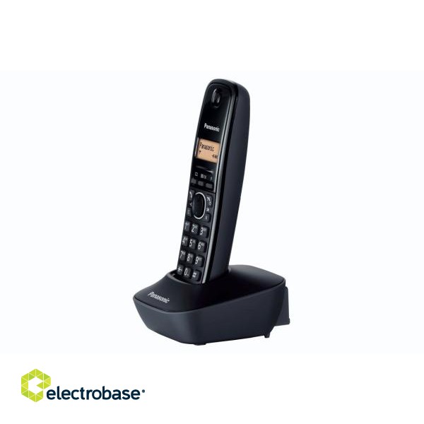 Panasonic | Cordless | KX-TG1611FXH | Built-in display | Caller ID | Black | Phonebook capacity 50 entries | Wireless connection image 5