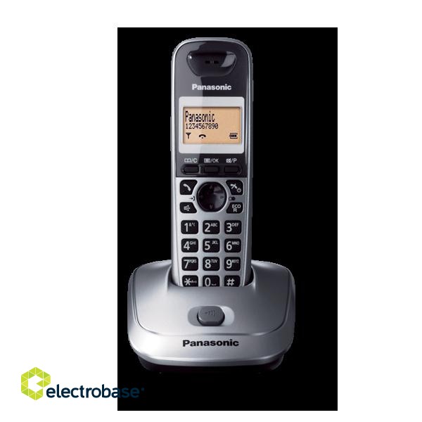 Panasonic | KX-TG2511FXM | Backlight buttons | Built-in display | Caller ID | Black | Phonebook capacity 100 entries | Speakerphone | Wireless connection фото 1