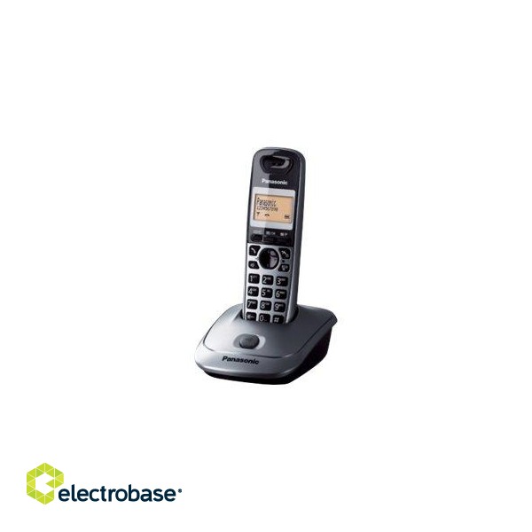 Panasonic | KX-TG2511FXM | Backlight buttons | Built-in display | Caller ID | Black | Phonebook capacity 100 entries | Speakerphone | Wireless connection фото 2