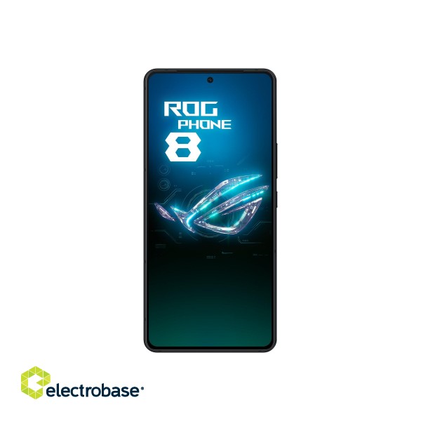 Asus | ROG Phone 8 | Phantom Black | 6.78 " | AMOLED | 1080 x 2400 pixels | Qualcomm | Snapdragon 8 Gen 3 | Internal RAM 12 GB | 256 GB | Dual SIM | Nano-SIM | 3G | 4G | Main camera 50+13 MP | Secondary camera 32 MP | Android | 14 image 1