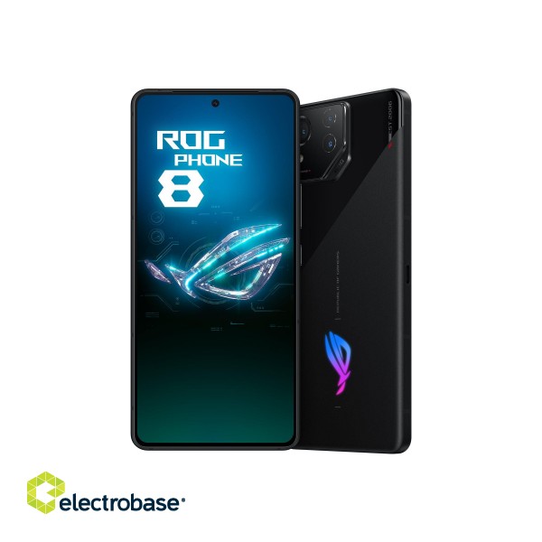 Asus | ROG Phone 8 | Phantom Black | 6.78 " | AMOLED | 1080 x 2400 pixels | Qualcomm | Snapdragon 8 Gen 3 | Internal RAM 12 GB | 256 GB | Dual SIM | Nano-SIM | 3G | 4G | Main camera 50+13 MP | Secondary camera 32 MP | Android | 14 image 2