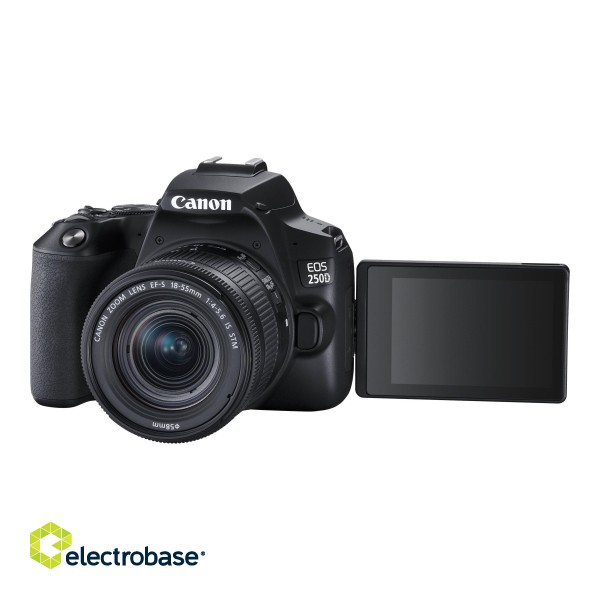 Canon | Megapixel 24.1 MP | Image stabilizer | ISO 256000 | Wi-Fi | Video recording | Manual | CMOS | Black paveikslėlis 1