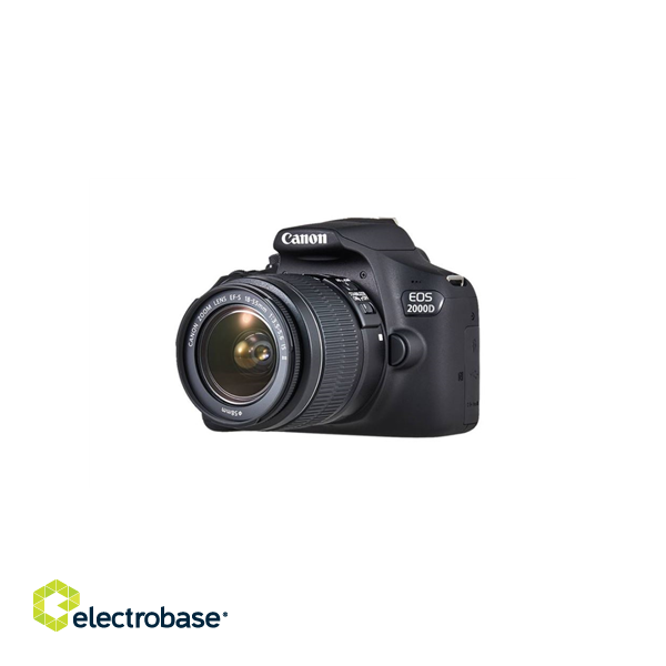 Canon | SLR Camera Kit | Megapixel 24.1 MP | ISO 12800 | Display diagonal 3.0 " | Wi-Fi | Video recording | APS-C | Black фото 1