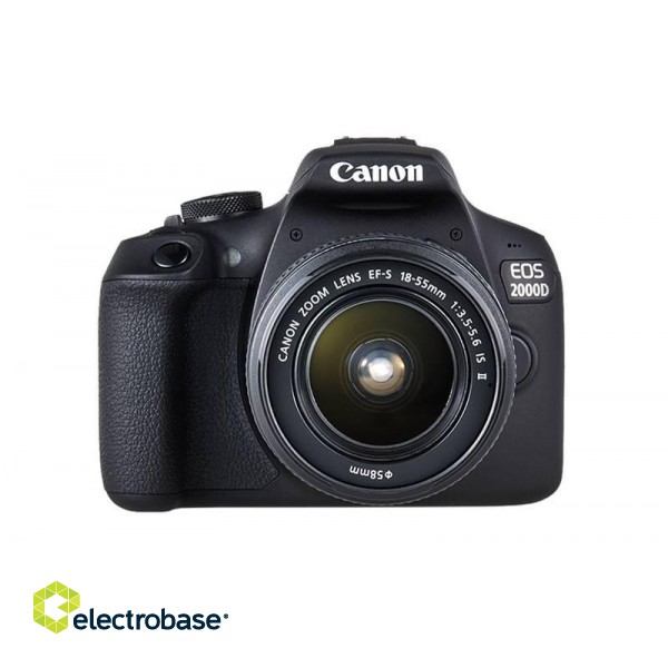Canon | SLR Camera Kit | Megapixel 24.1 MP | Image stabilizer | ISO 12800 | Display diagonal 3.0 " | Wi-Fi | Video recording | APS-C | Black paveikslėlis 1