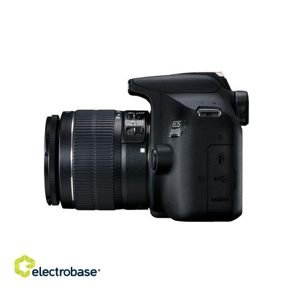 Canon | SLR Camera Kit | Megapixel 24.1 MP | Image stabilizer | ISO 12800 | Display diagonal 3.0 " | Wi-Fi | Video recording | APS-C | Black paveikslėlis 7