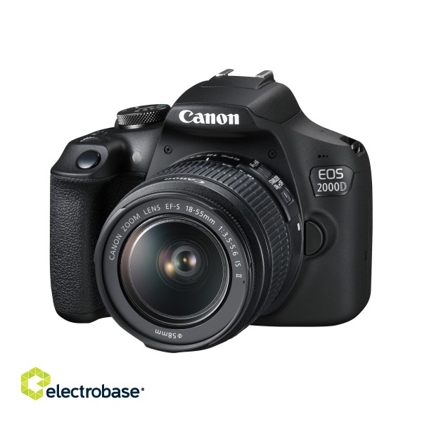 Canon | SLR Camera Kit | Megapixel 24.1 MP | Image stabilizer | ISO 12800 | Display diagonal 3.0 " | Wi-Fi | Video recording | APS-C | Black image 2