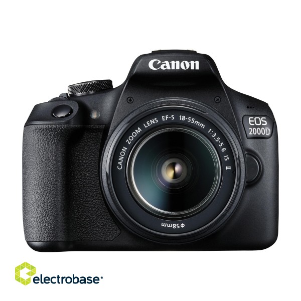 Canon | SLR Camera Kit | Megapixel 24.1 MP | Image stabilizer | ISO 12800 | Display diagonal 3.0 " | Wi-Fi | Video recording | APS-C | Black image 6