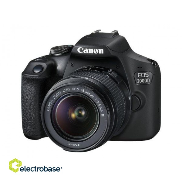 Canon | SLR Camera Kit | Megapixel 24.1 MP | ISO 12800 | Display diagonal 3.0 " | Wi-Fi | Video recording | APS-C | Black фото 7