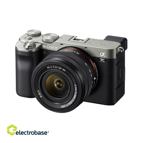 Sony | Full-frame Mirrorless Interchangeable Lens Camera | Alpha A7C | Mirrorless Camera body | 24.2 MP | ISO 102400 | Display diagonal 3.0 " | Video recording | Wi-Fi | Fast Hybrid AF | Magnification 0.59 x | Viewfinder | CMOS | Black image 1