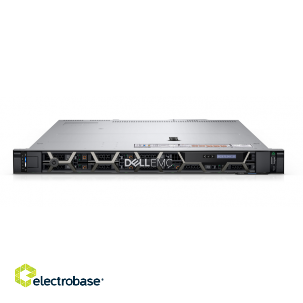 Dell PowerEdge | R450 | Rack (1U) | Intel Xeon | 1 | Silver 4314 | 16C | 32T | 2.4 GHz | Up to 8 x 2.5" | Hot-swap drive bays | PERC H755 8GB | iDRAC9 Enterprise | Power supply 2x700 W | No OS | Warranty Basic NBD image 2